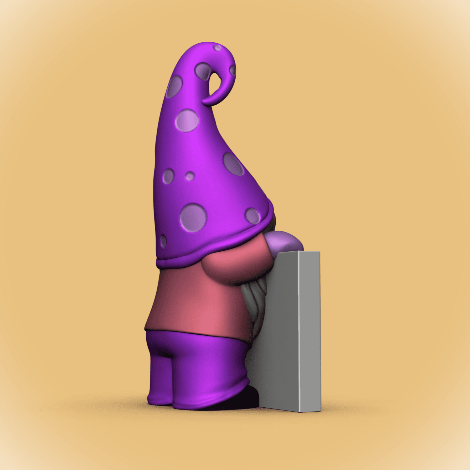 Gnome -Mom Sign 3d model