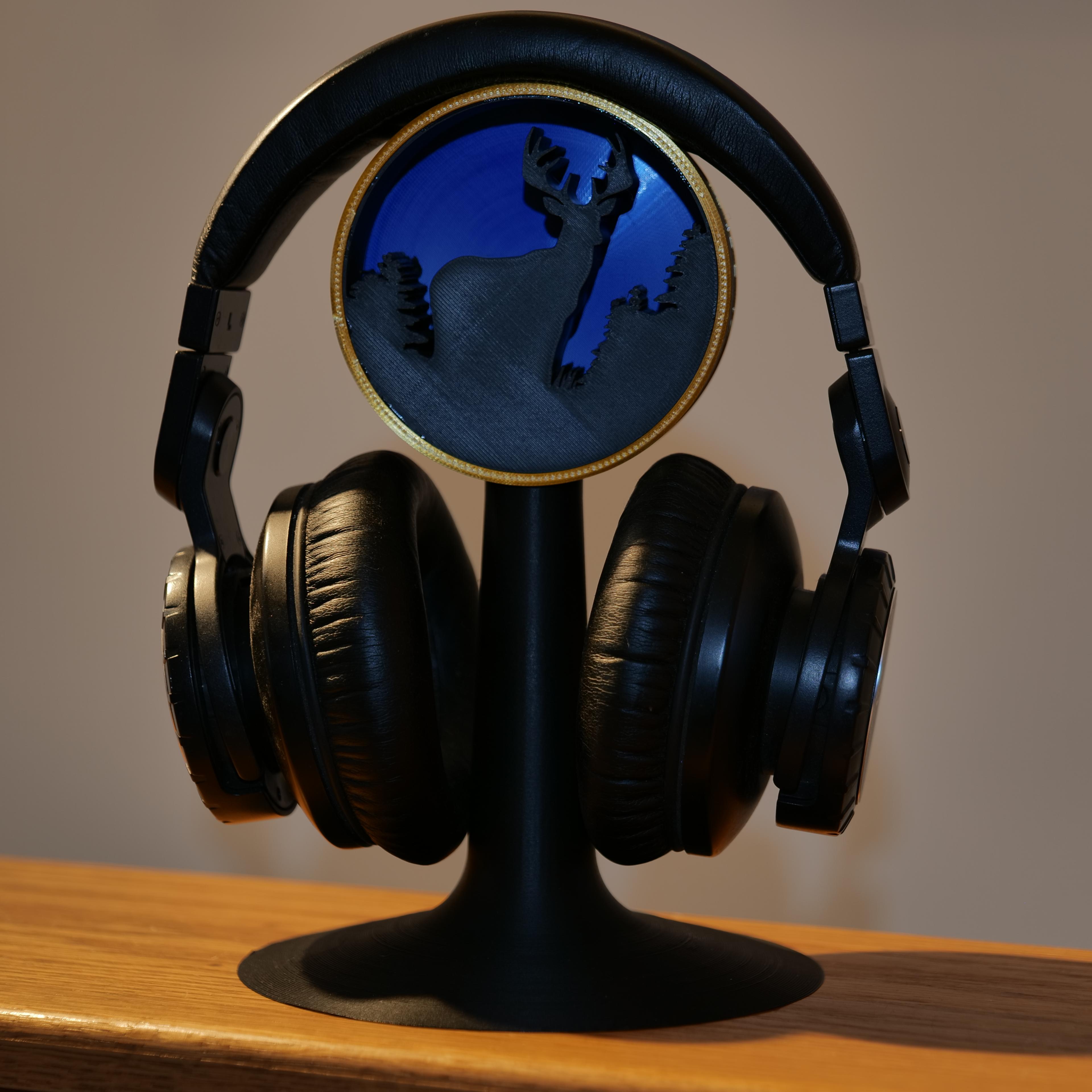 Deer Hunter Headphone Stand 3d model