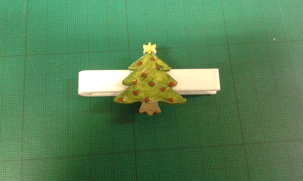 Xmas Tie clip 3d model