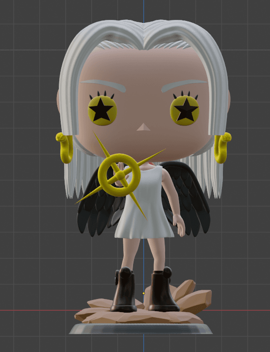 Seraphim Snake Funko style 3d model