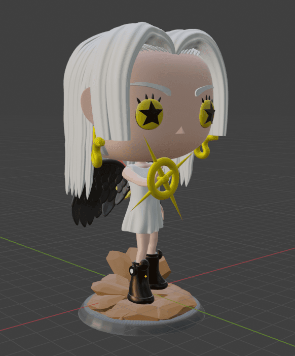 Seraphim Snake Funko style 3d model