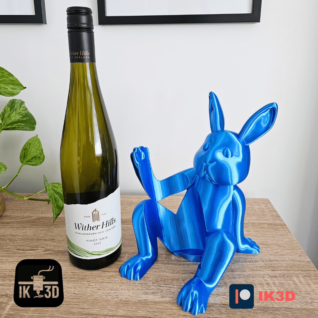 Bunny Wine Bottle Holder / Nice and Naughty Versions / No Supports / 3MF Included 3d model