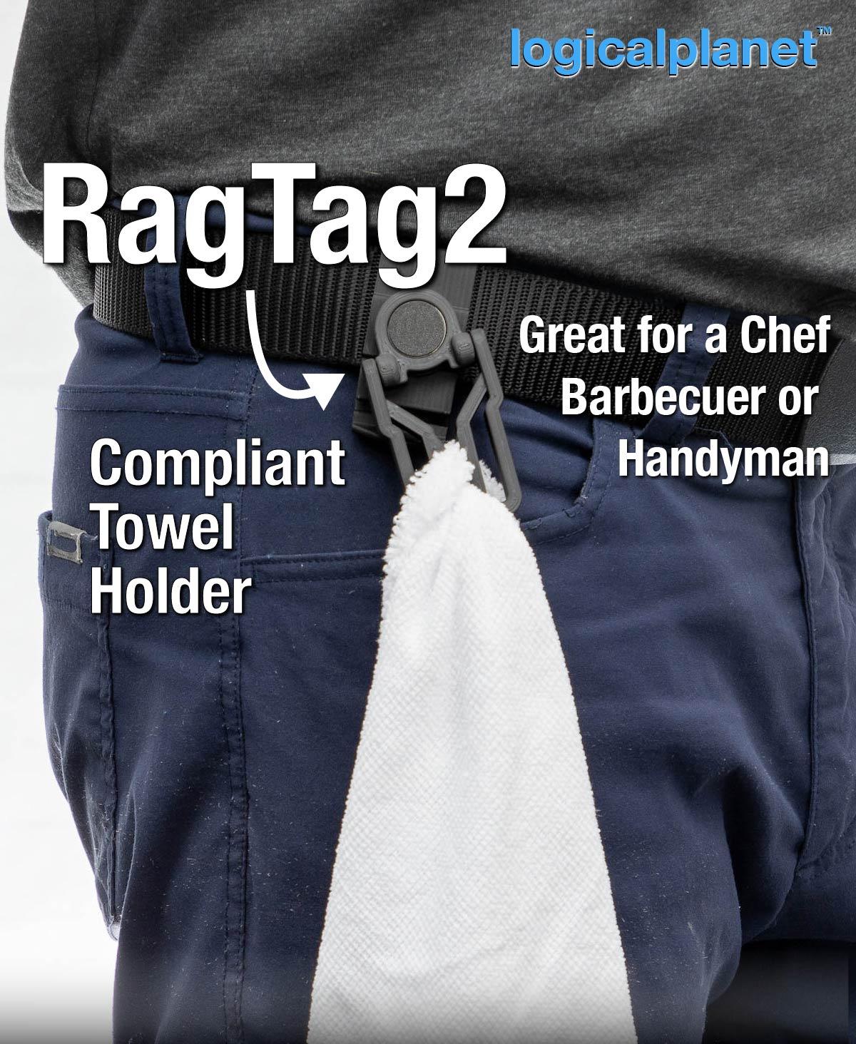 RagTag2 Towel or Rag holder for chefs and barbecuers 3d model