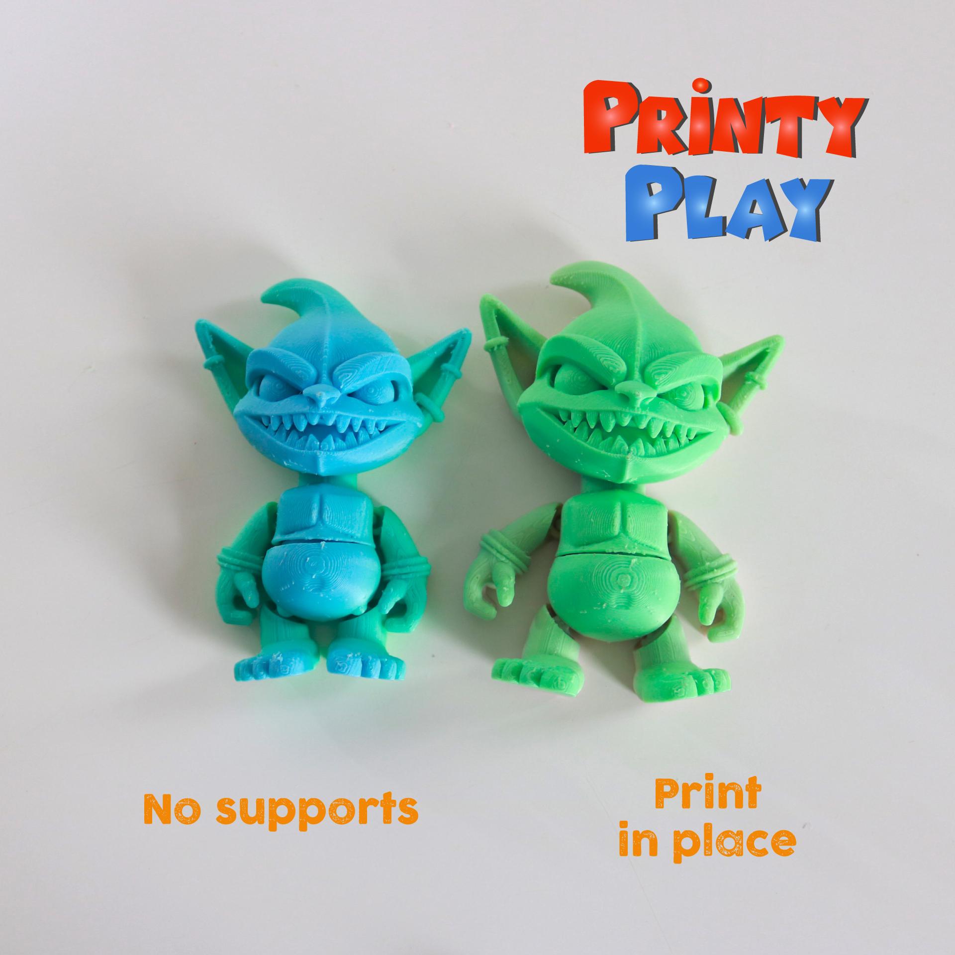 flexi evil goblin.3mf 3d model