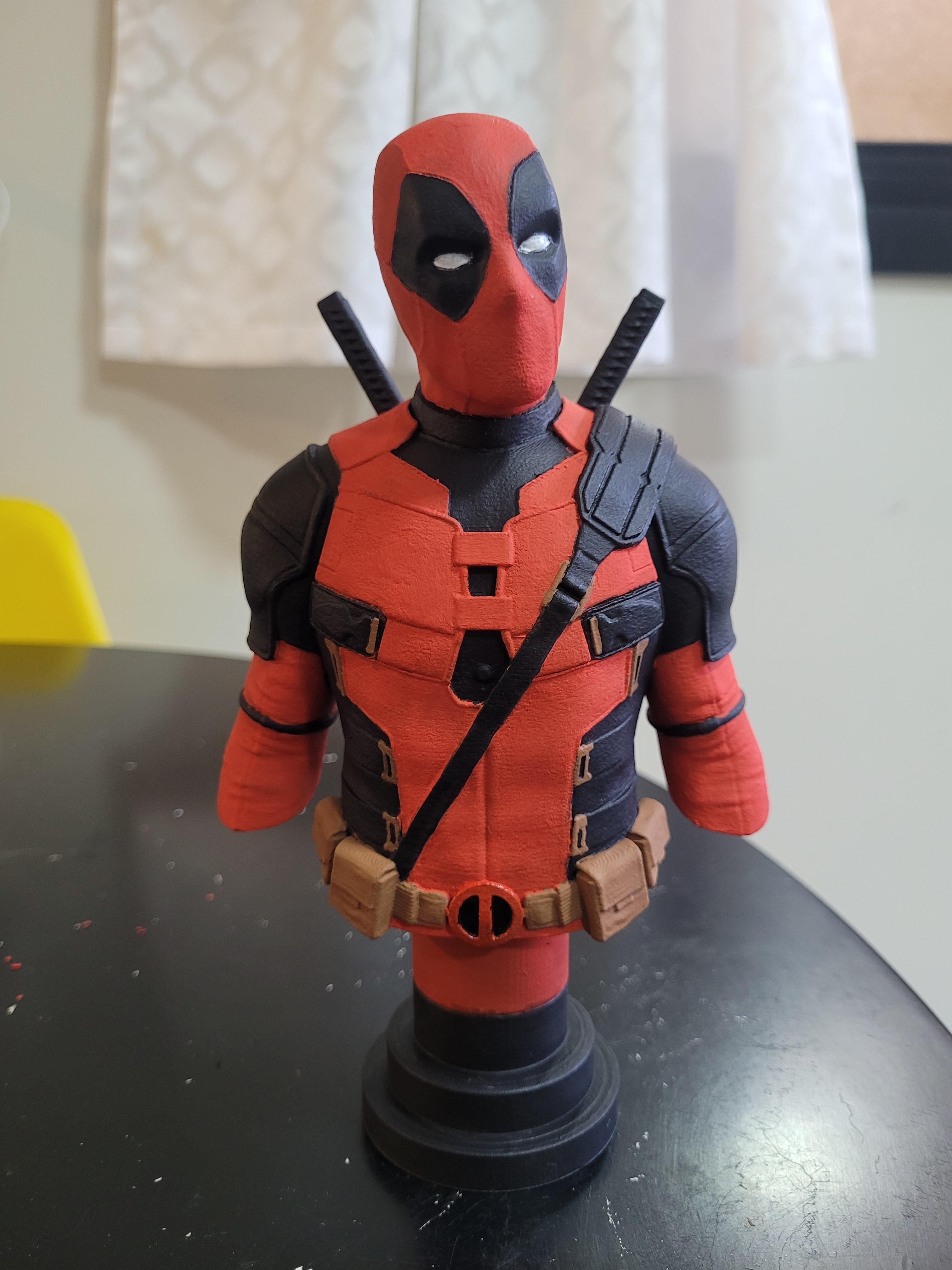 Deadpool bust (Pre-Supported) - Really cool model for painting, awesome job! 😄 - 3d model