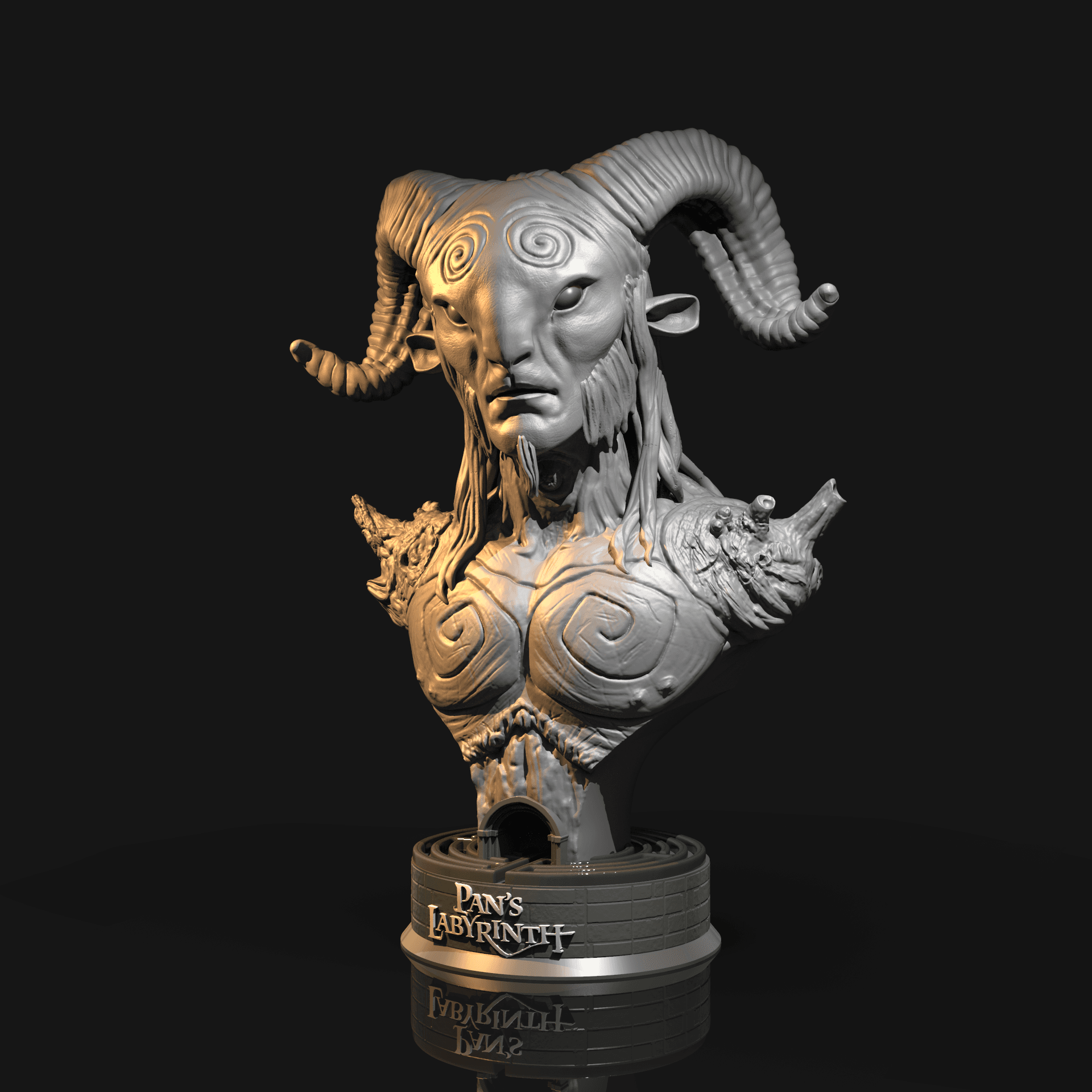 The Faun Bust - Pan's Labyrinth 3d model