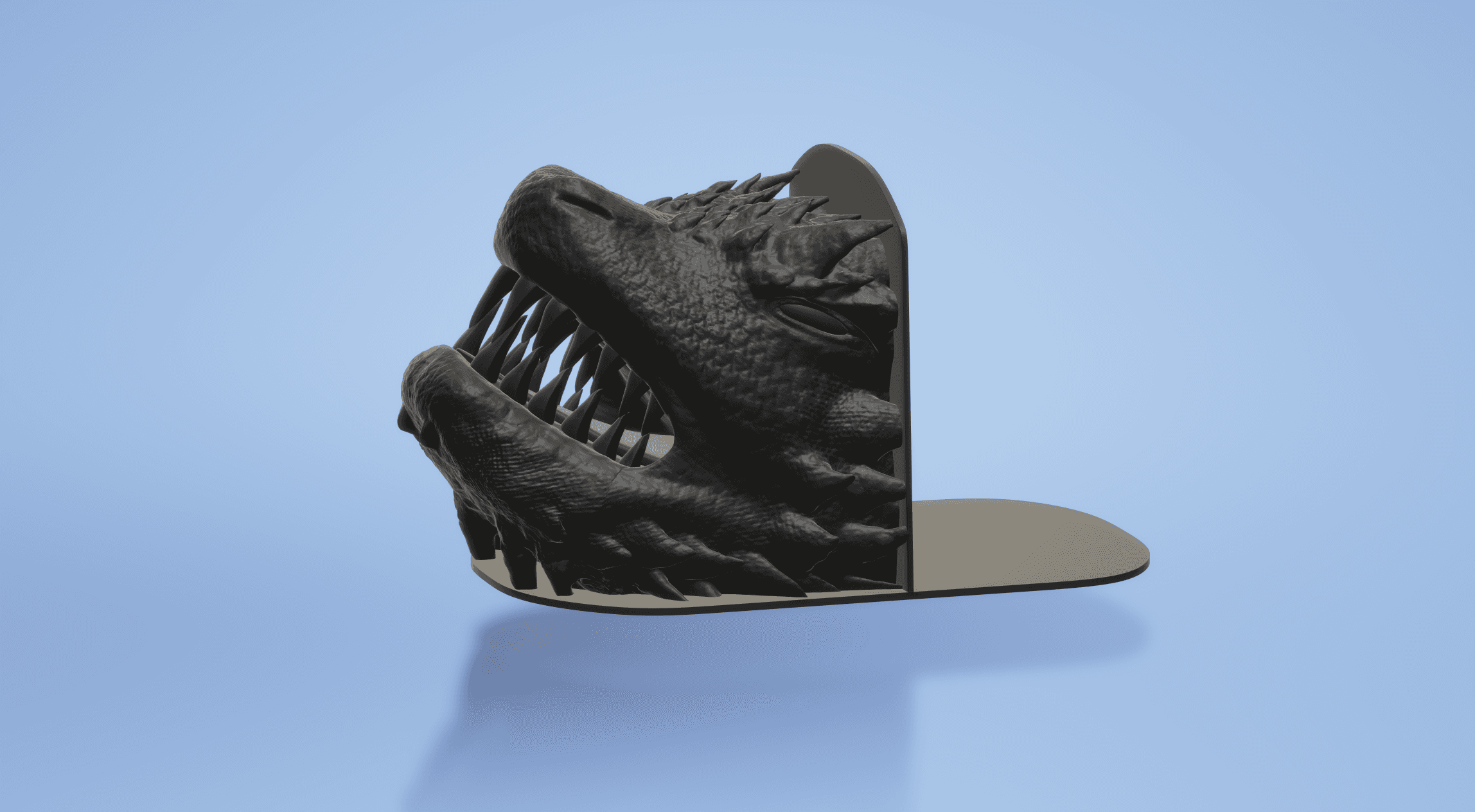 Dragon Head Book End - Adult - Fourth Wing Inspired 3d model