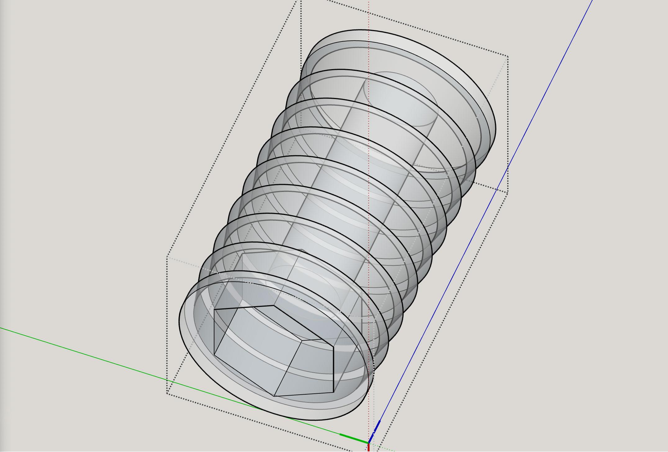 [DIY Panel Saw] Pipe Inner Endcap Nut/Bolt Holder (M8) for .75" ID pipe 3d model