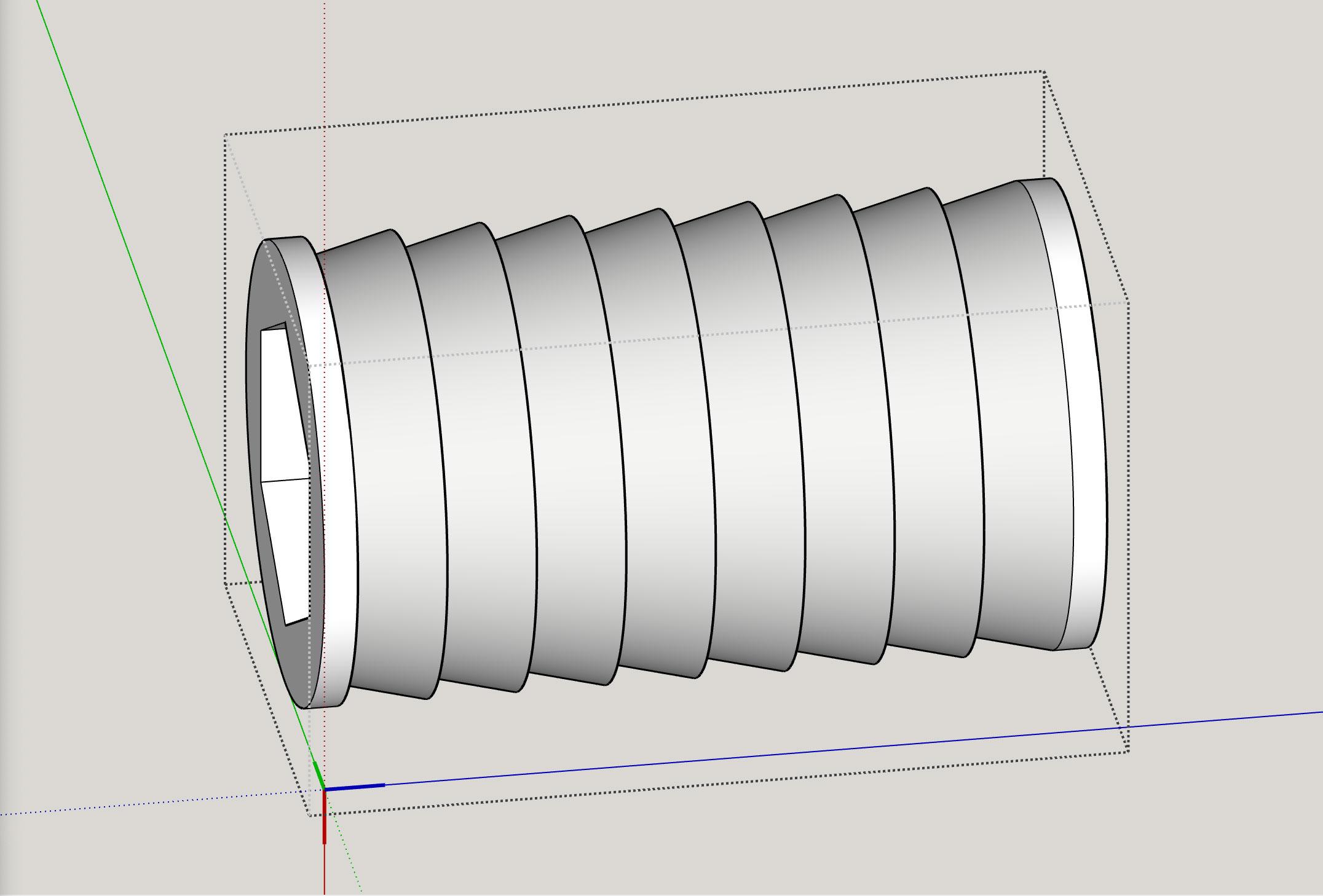 [DIY Panel Saw] Pipe Inner Endcap Nut/Bolt Holder (M8) for .75" ID pipe 3d model