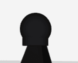 low effort Black pawn 3d model