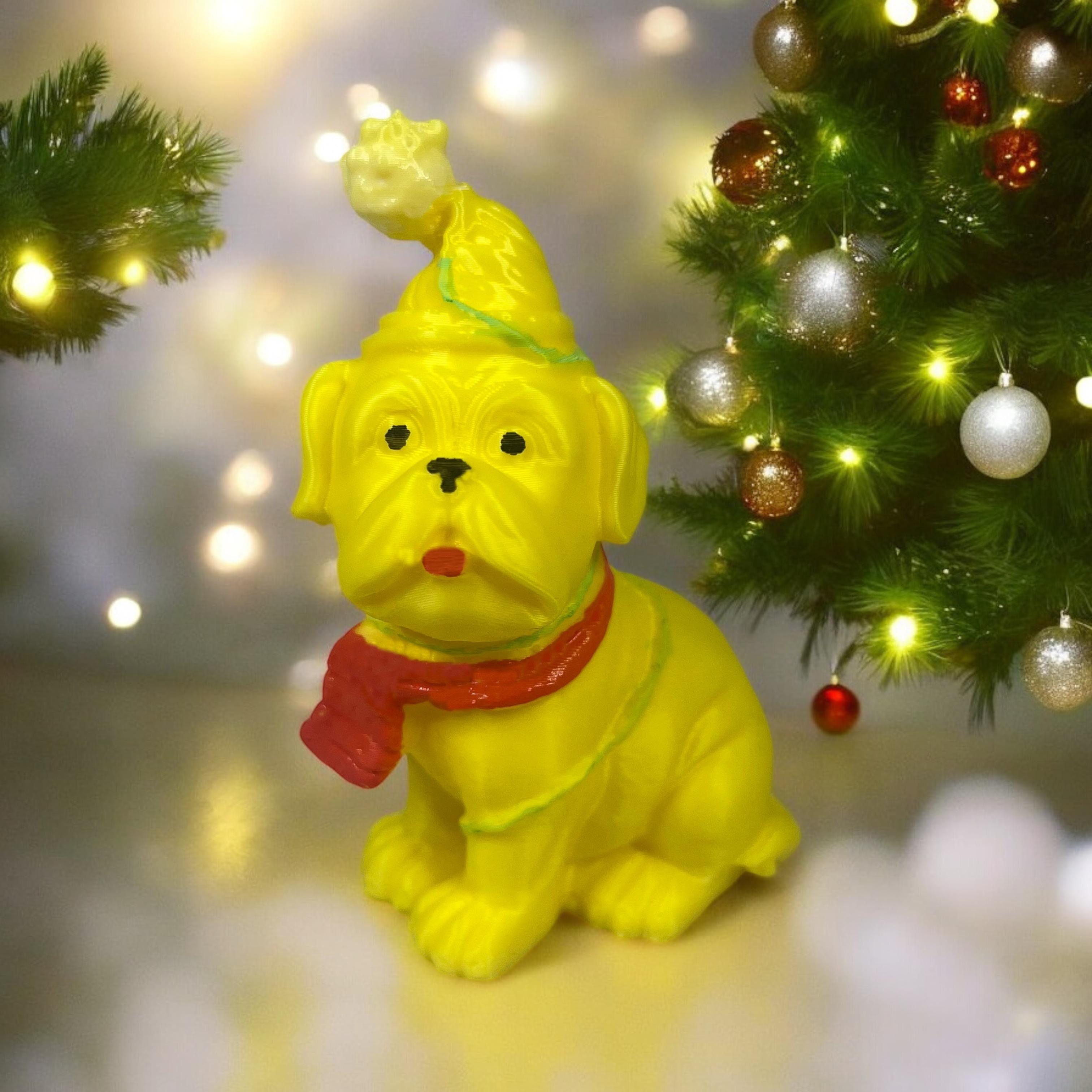 Carlin christmas dog 3d model