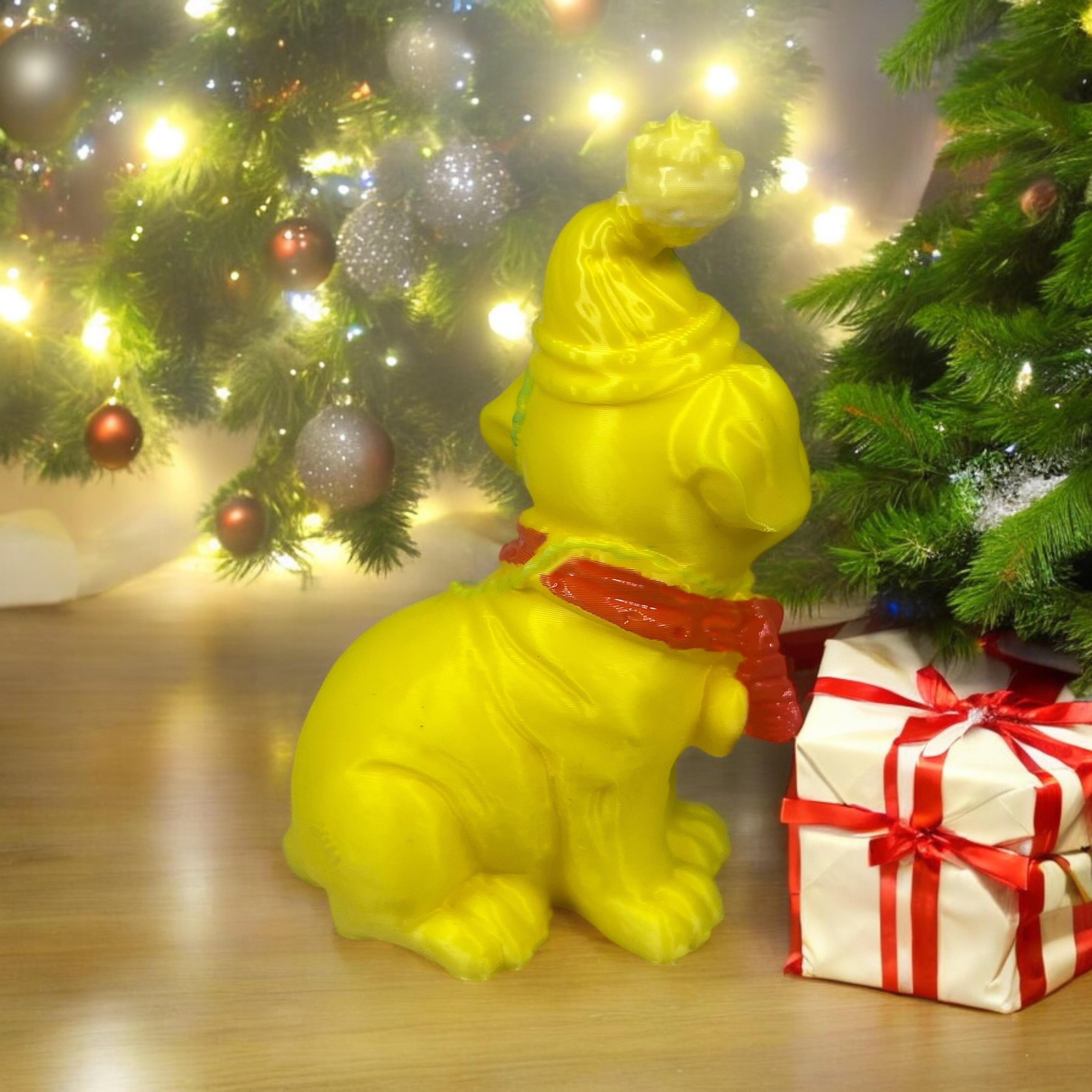 Carlin christmas dog 3d model