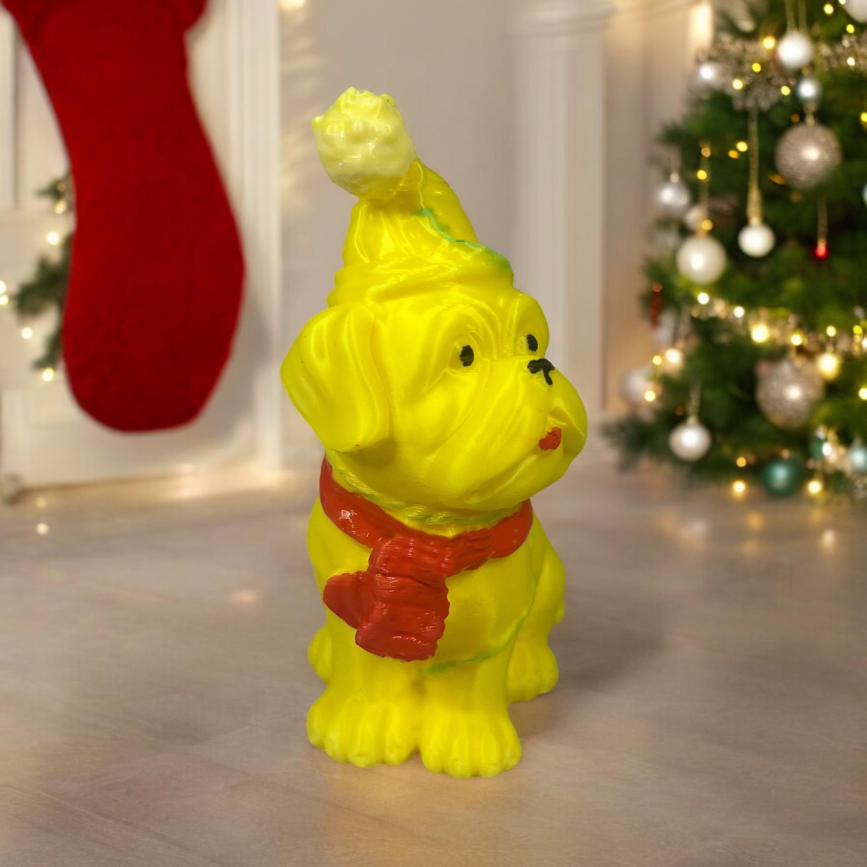 Carlin christmas dog 3d model