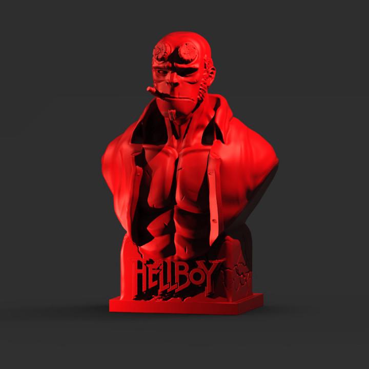 Hellboy Bust And Figure 3d model