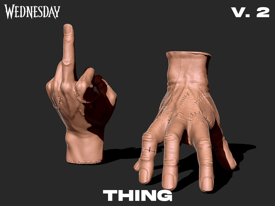 Thing V-2 Wednesday series 3D Print model 3d model