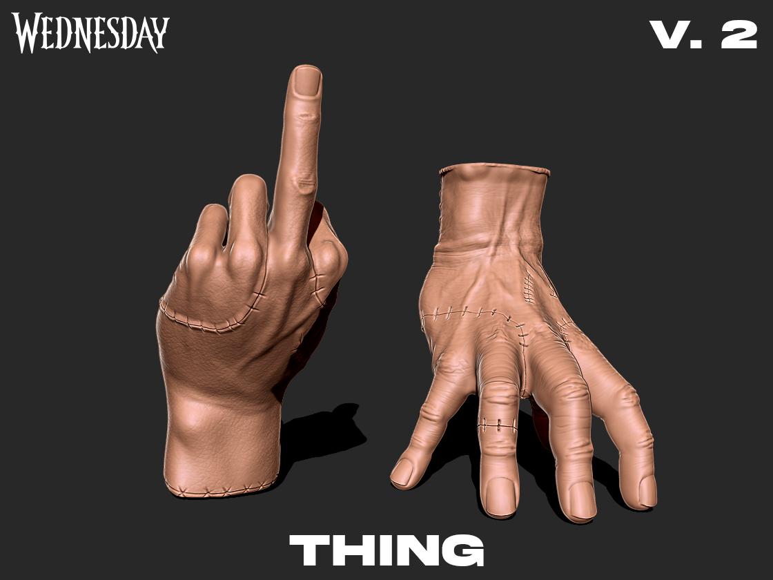 Thing V-2 Wednesday series 3D Print model 3d model