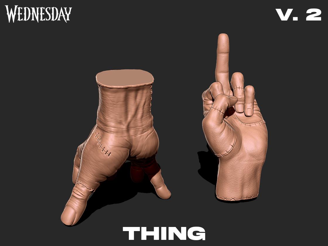 Thing V-2 Wednesday series 3D Print model 3d model