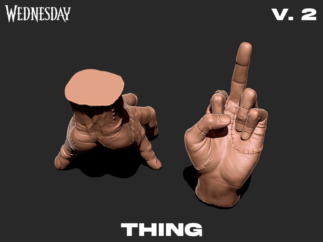 Thing V-2 Wednesday series 3D Print model 3d model