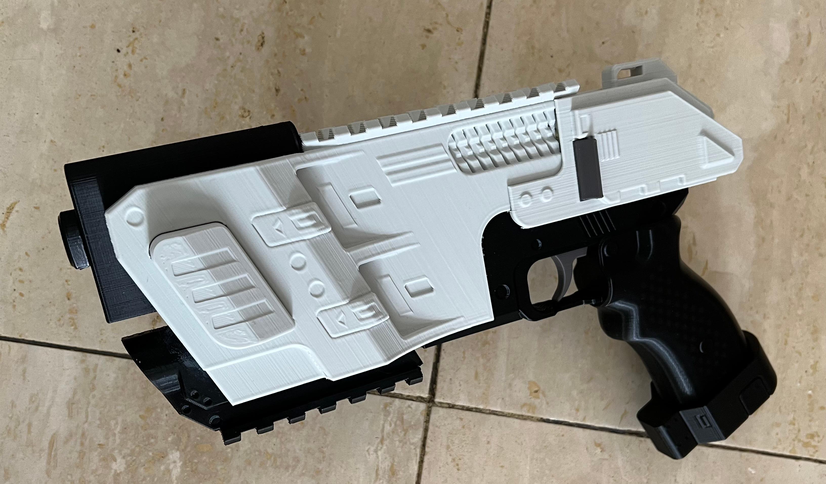 Planetside 2 NSO U-100 Lastly Static Model Prop Handgun 3d model