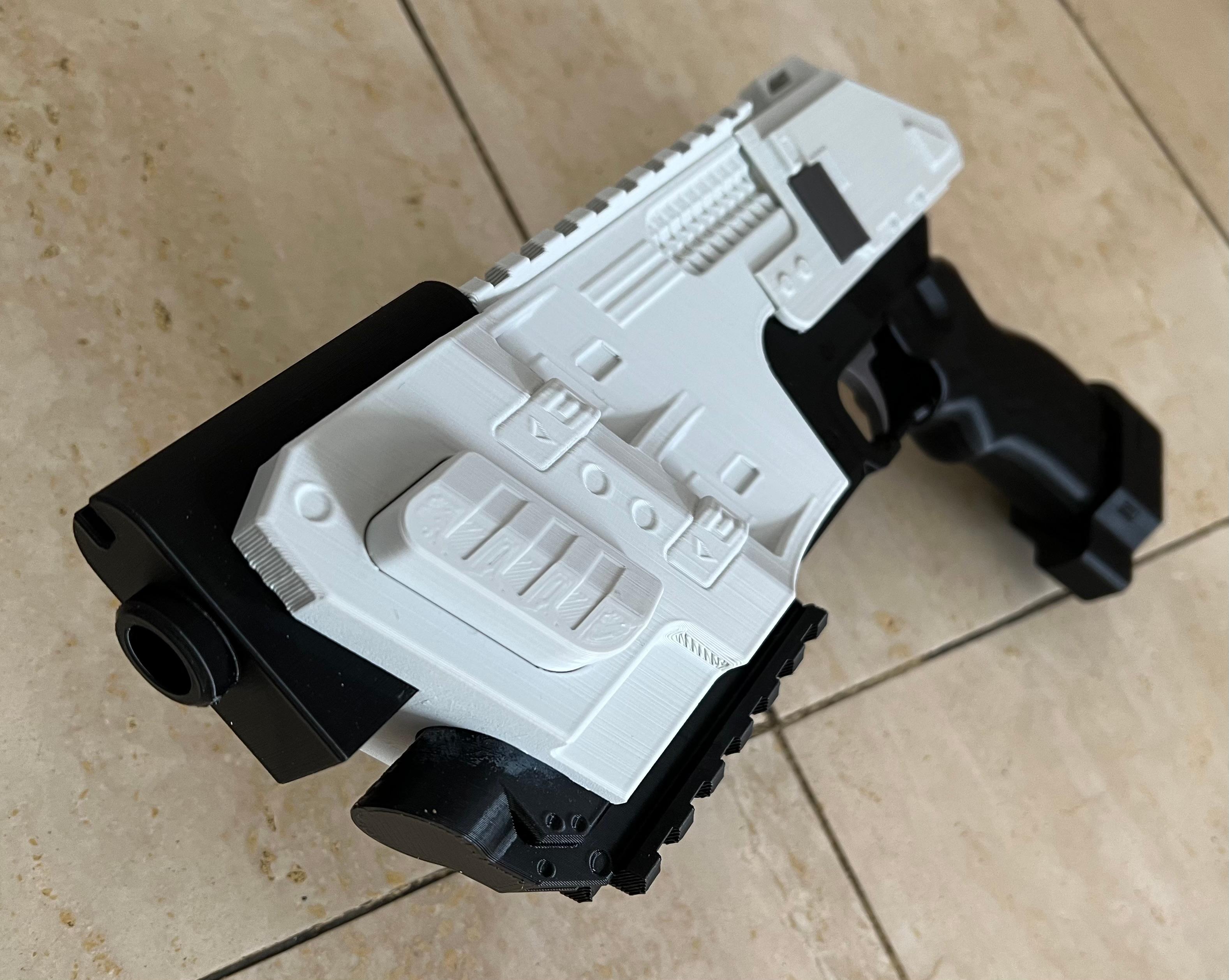 Planetside 2 NSO U-100 Lastly Static Model Prop Handgun 3d model