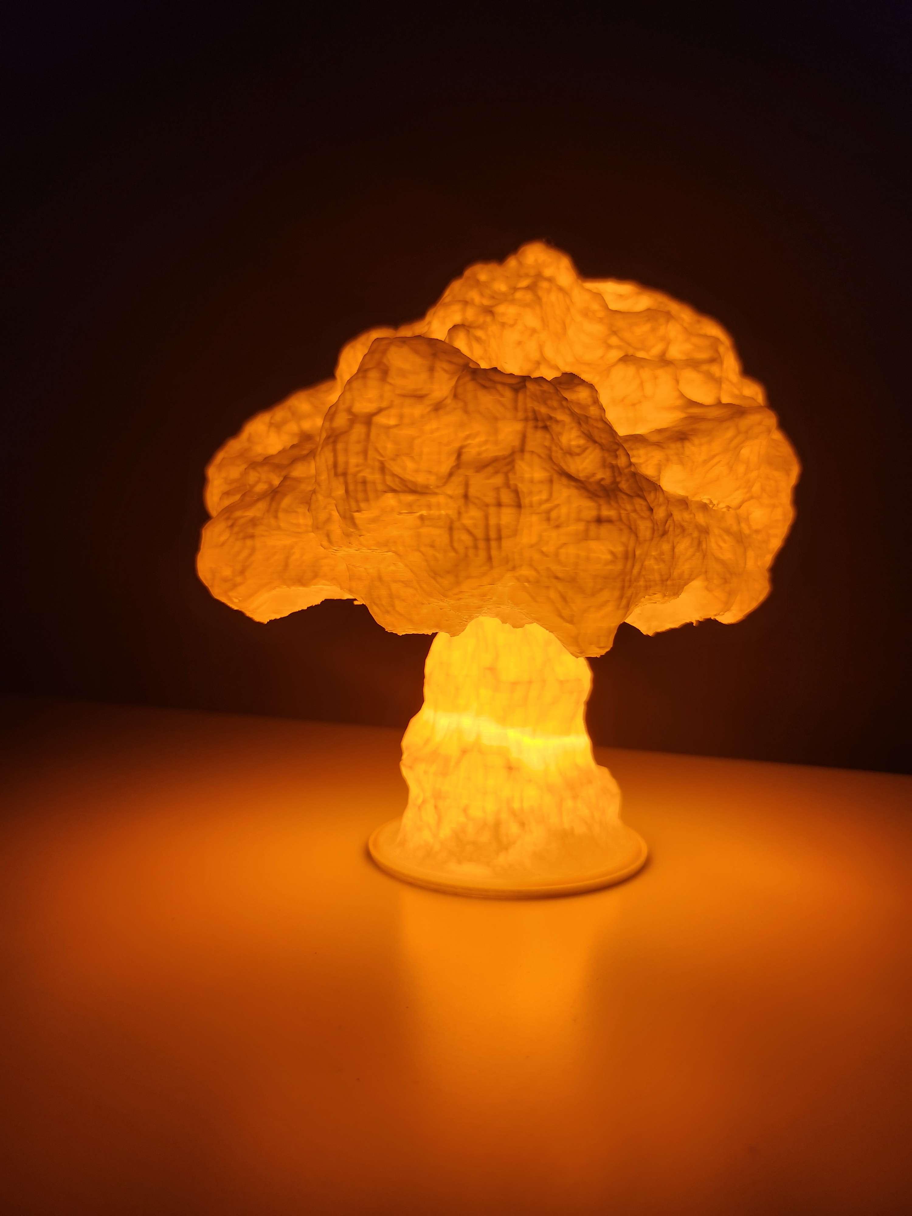 Mushroom Tealight Lamp - Mushroom Cloud Lamp (IMPROVED) 3d model