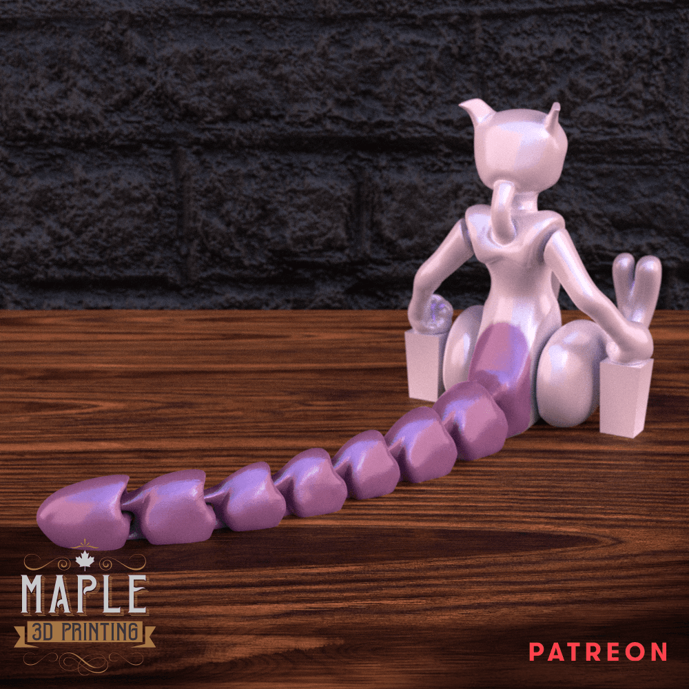 Articulating Mewtwo  3d model