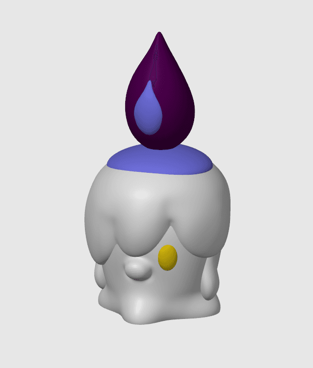 Litwick Pokemon (Nosupport, 3mf included) 3d model