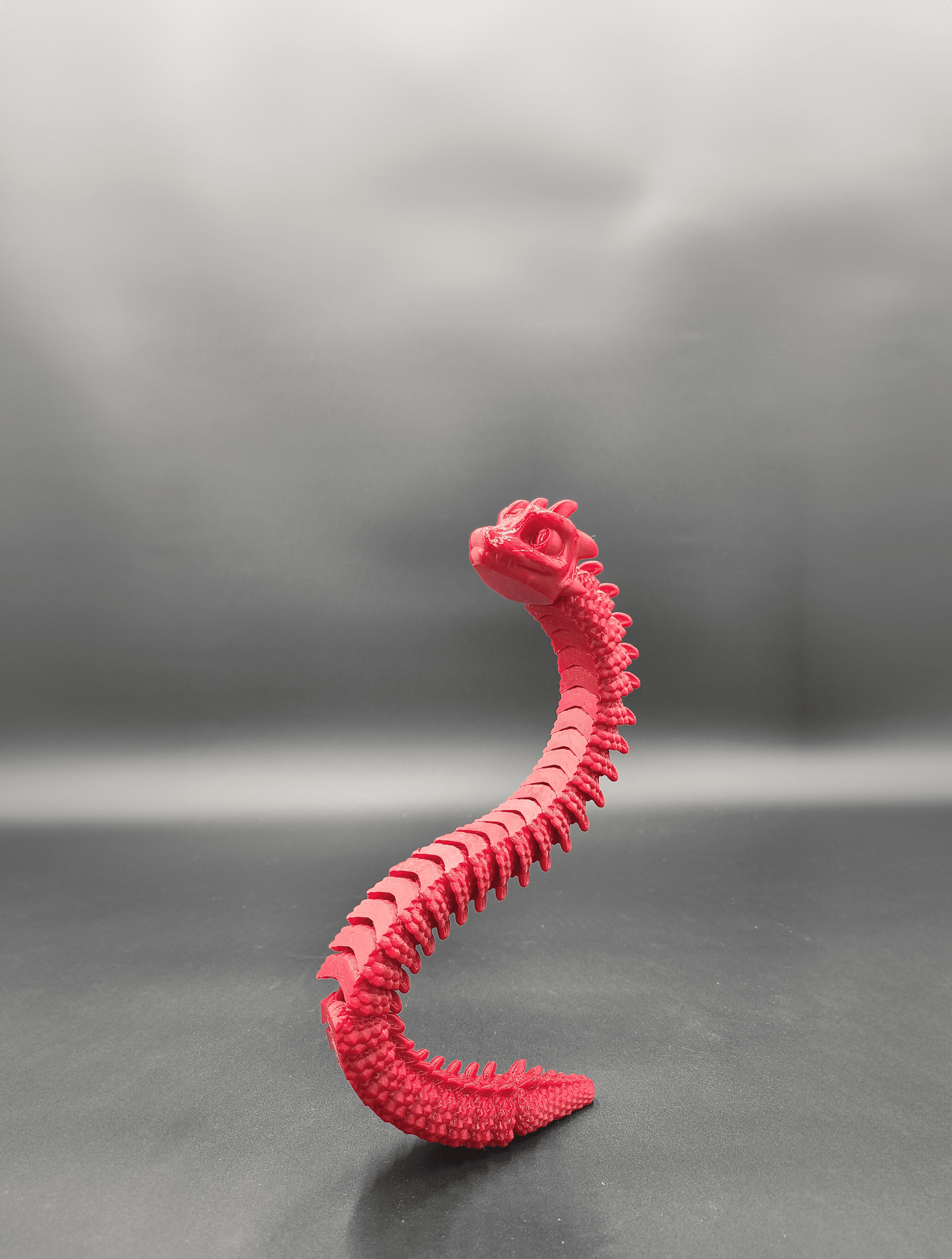 Baby Basilisk (Extra Long) - Articulated Snap-Flex Fidget (Medium Tightness Joints) 3d model