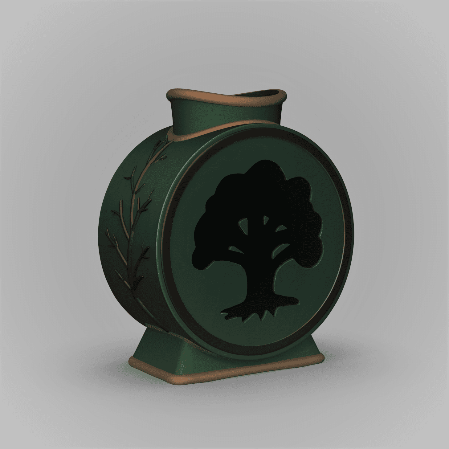 Forest Mana Vase -(Magic The Gathering Inspired) 3d model