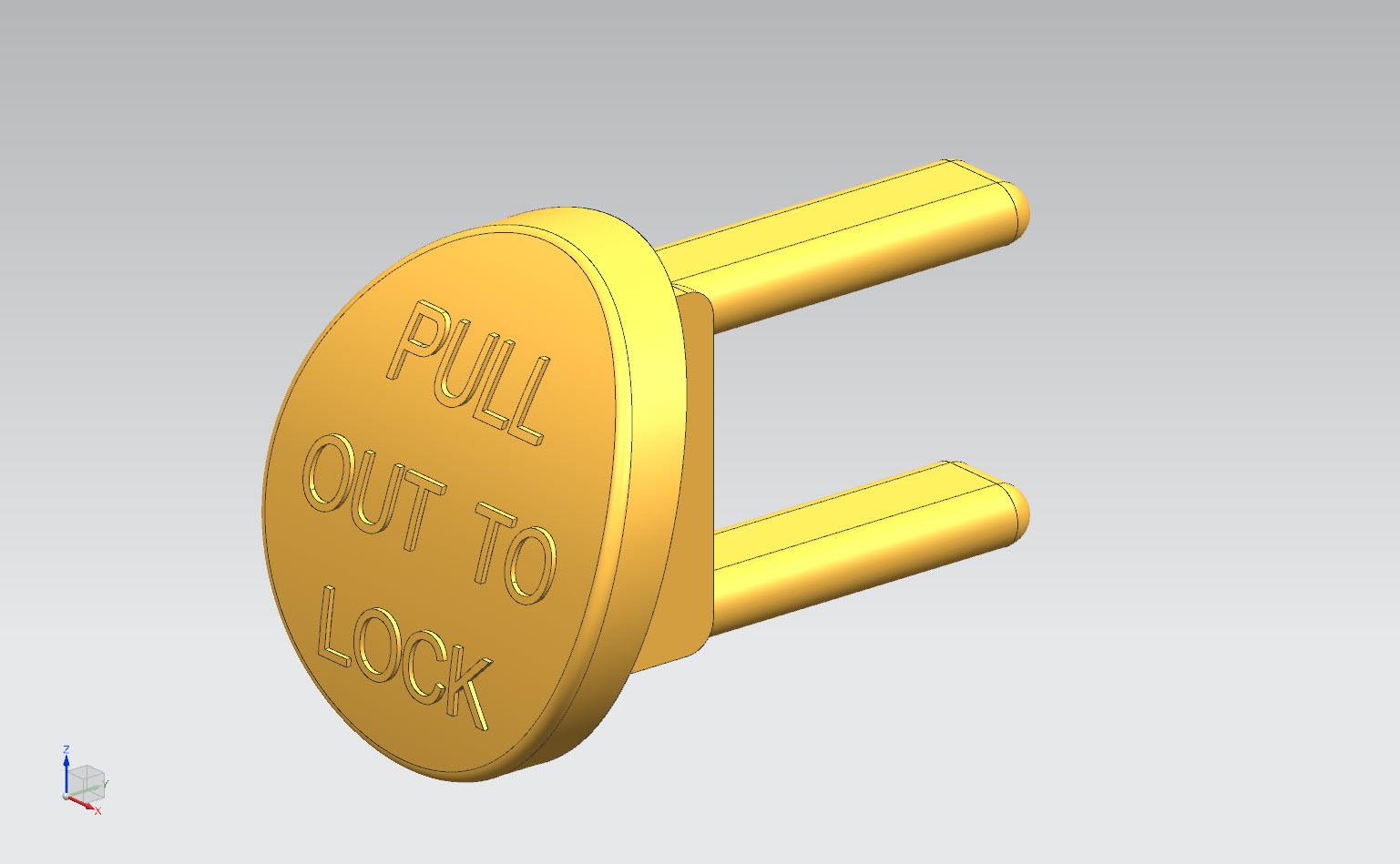 SEARS Power Switch Safety Key 3d model