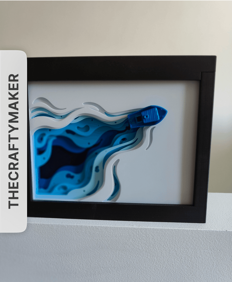 Ocean Traveler Shadow Box by TheCraftyMaker 3d model