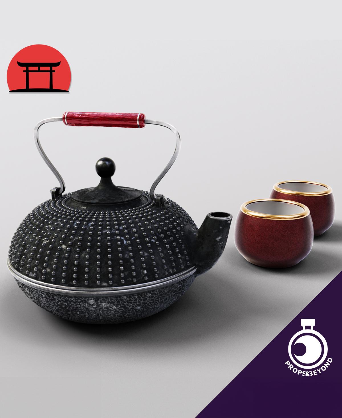 Assassin's Teapot with Cup 3d model