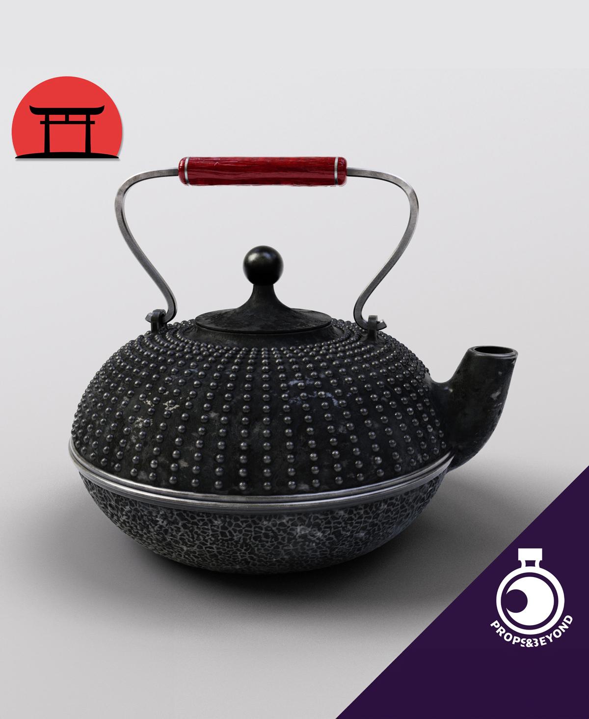 Assassin's Teapot with Cup 3d model