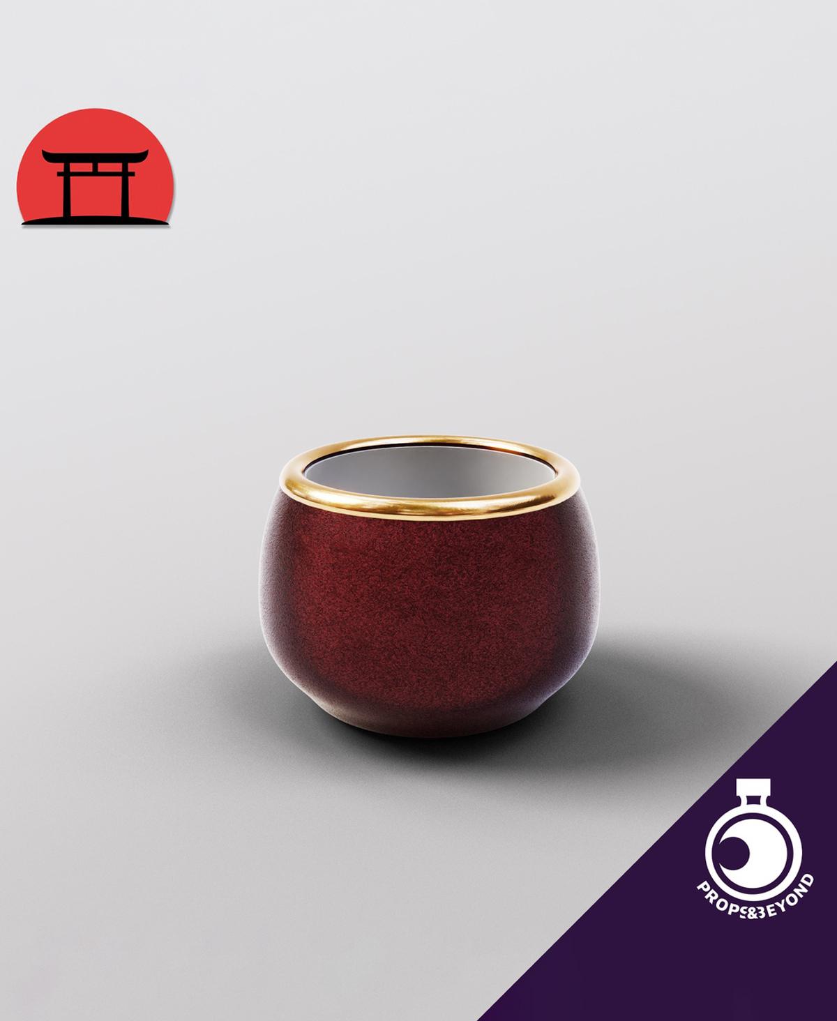 Assassin's Teapot with Cup 3d model