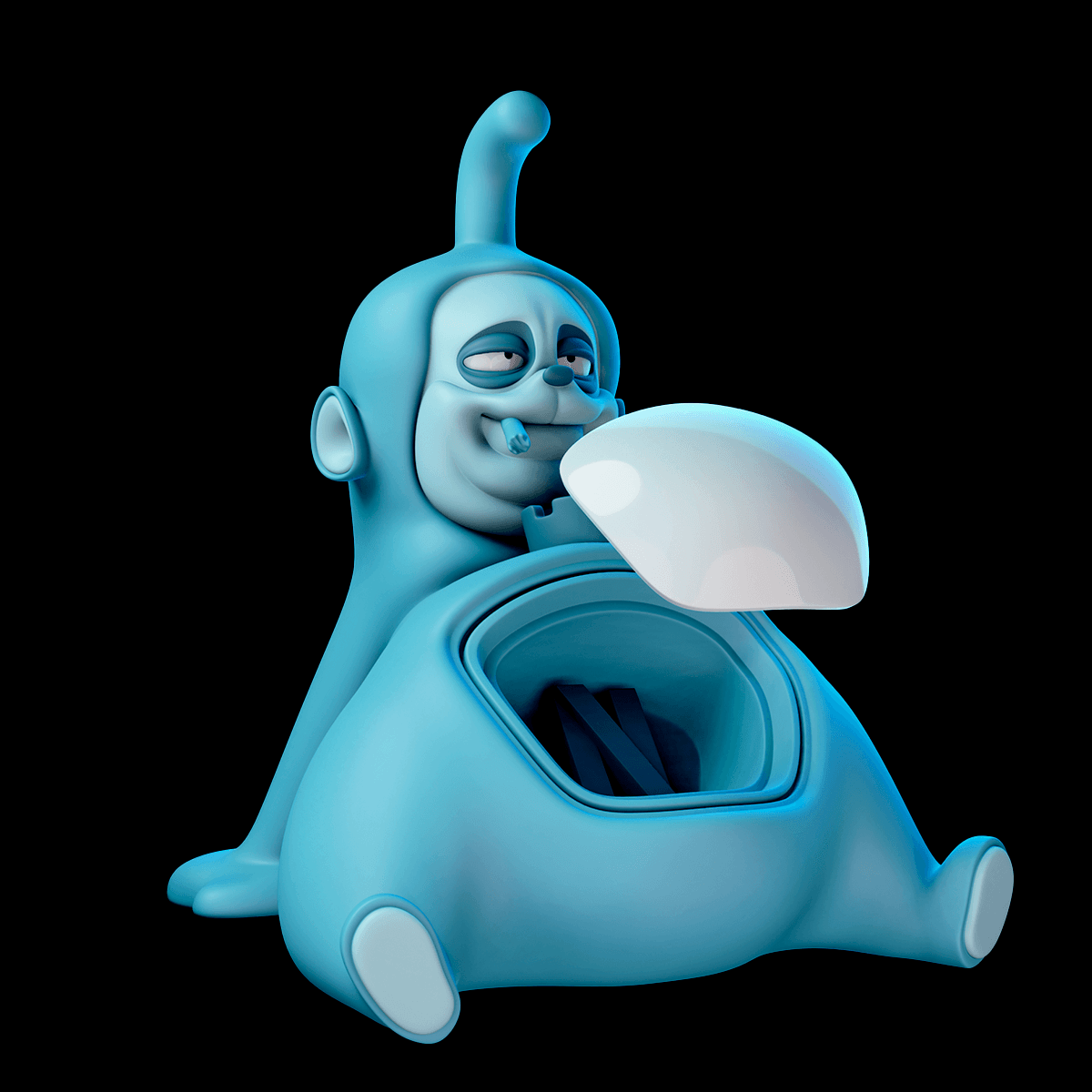 Netflix 'n' Chill Tellytubby 3d model