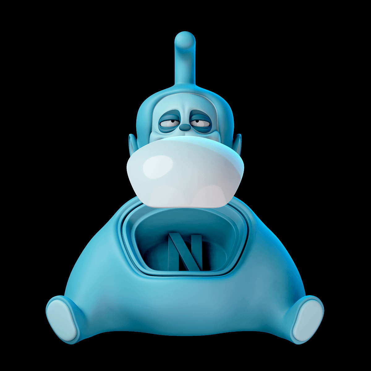 Netflix 'n' Chill Tellytubby 3d model