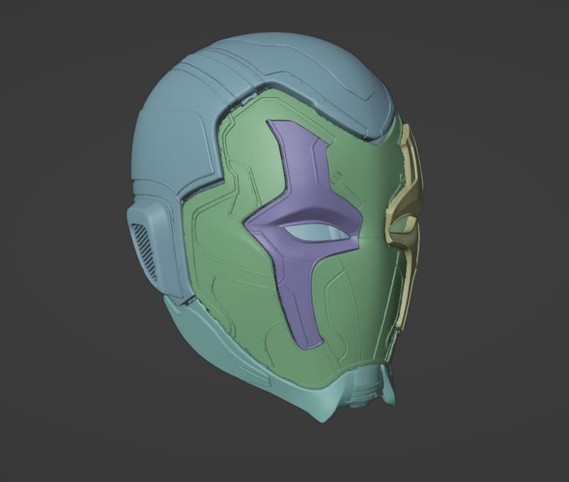 Blue Beetle Helmet 3d model