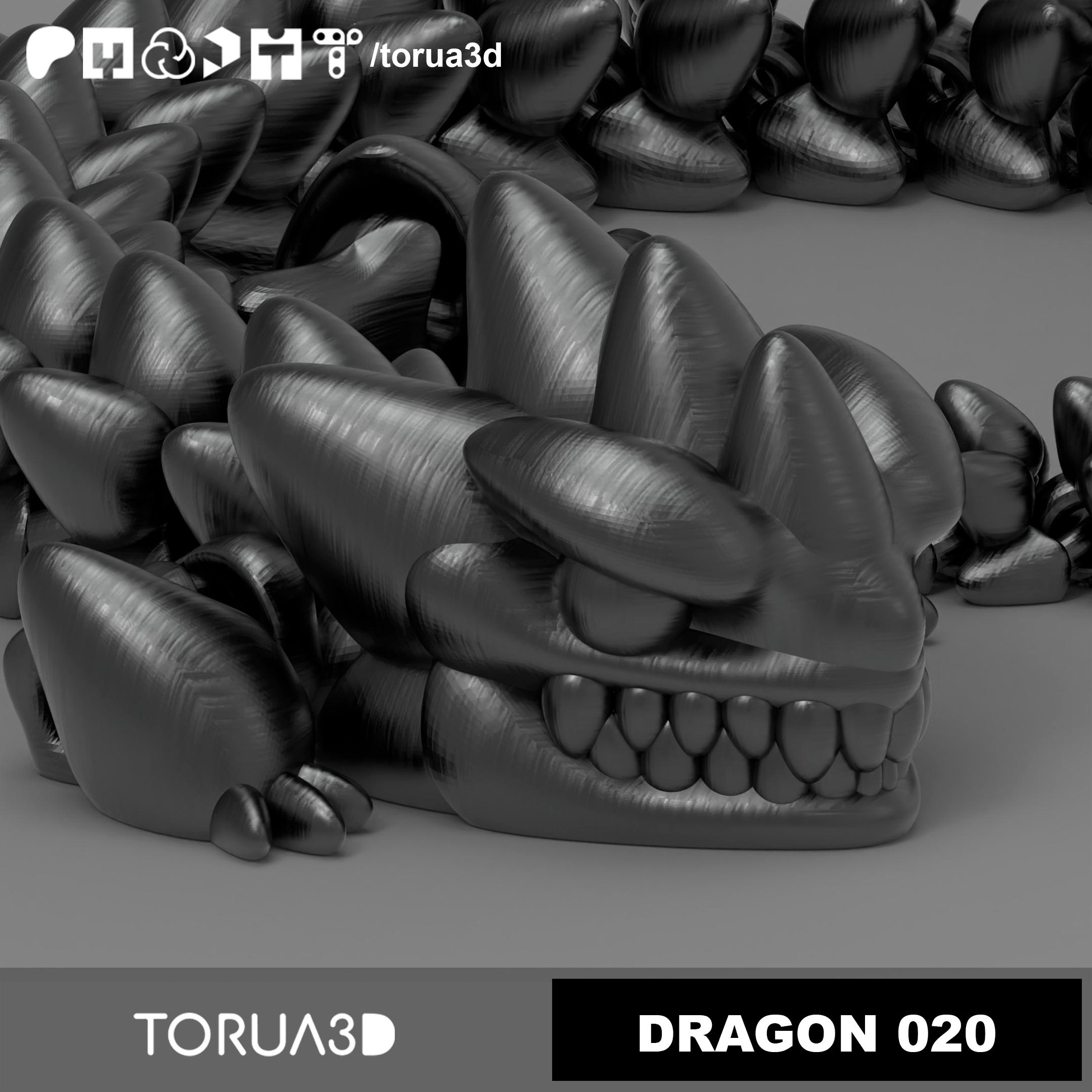 Articulated Dragon 020  3d model