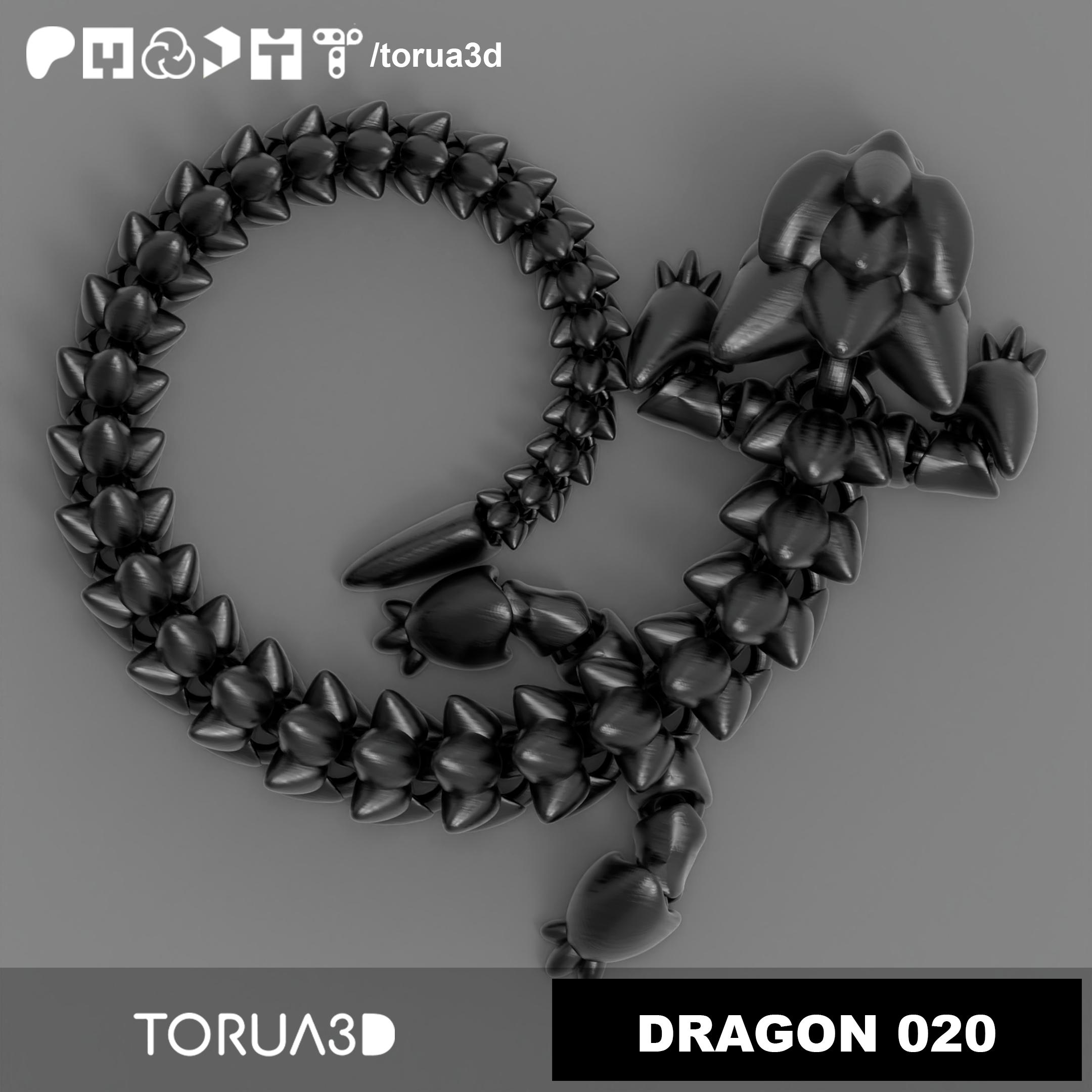 Articulated Dragon 020  3d model