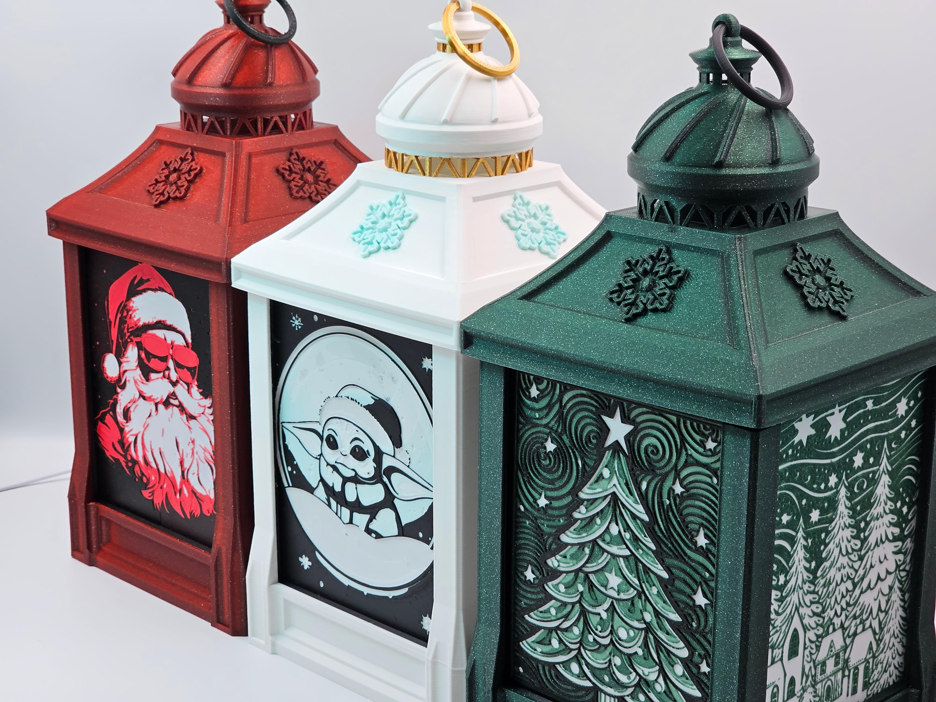 Arctic Glow Christmas Lantern 3d model