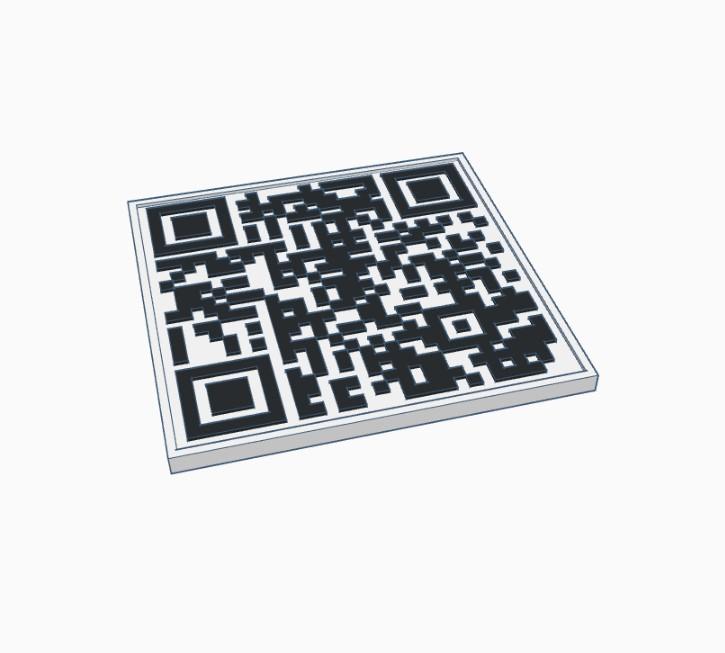 Rick Roll QR Coaster 3d model