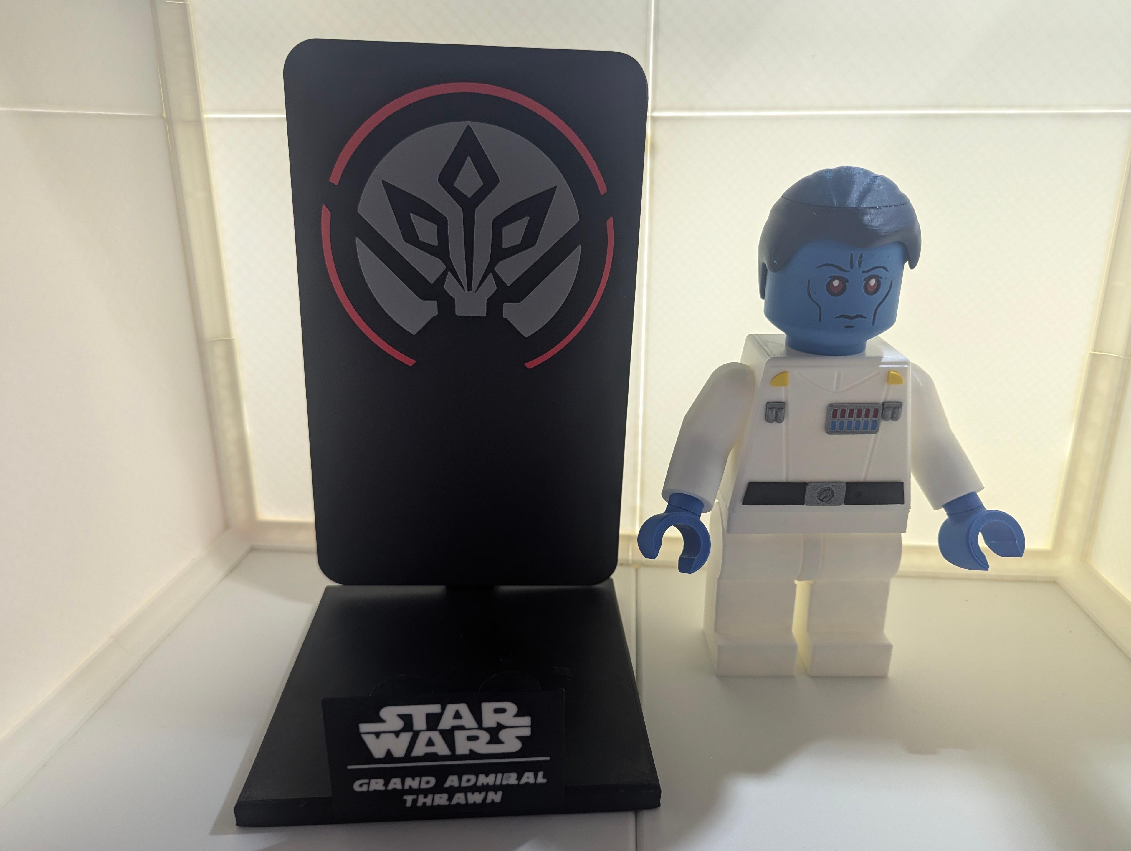 Grand Admiral Thrawn Backer Plates 3d model