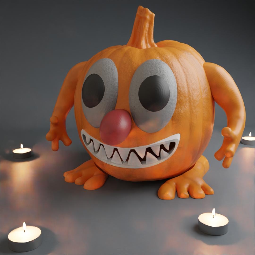 Pumpkin Men Halloween Decoration 3d model