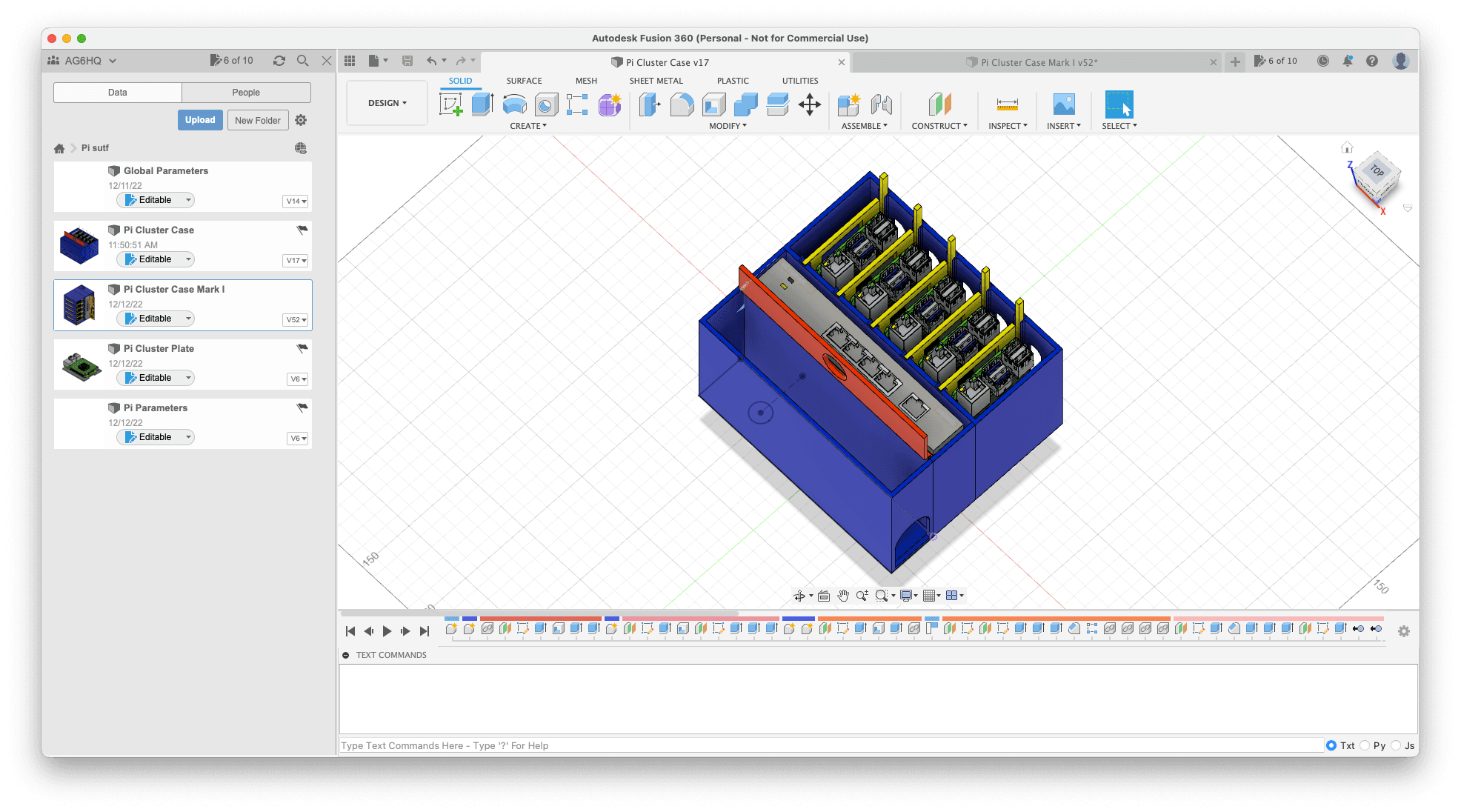 Pi Cluster Case 3d model