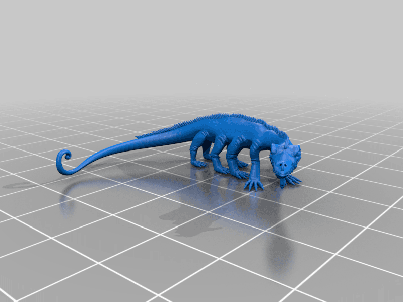 2nd Ed AD&D Basilisk 3d model