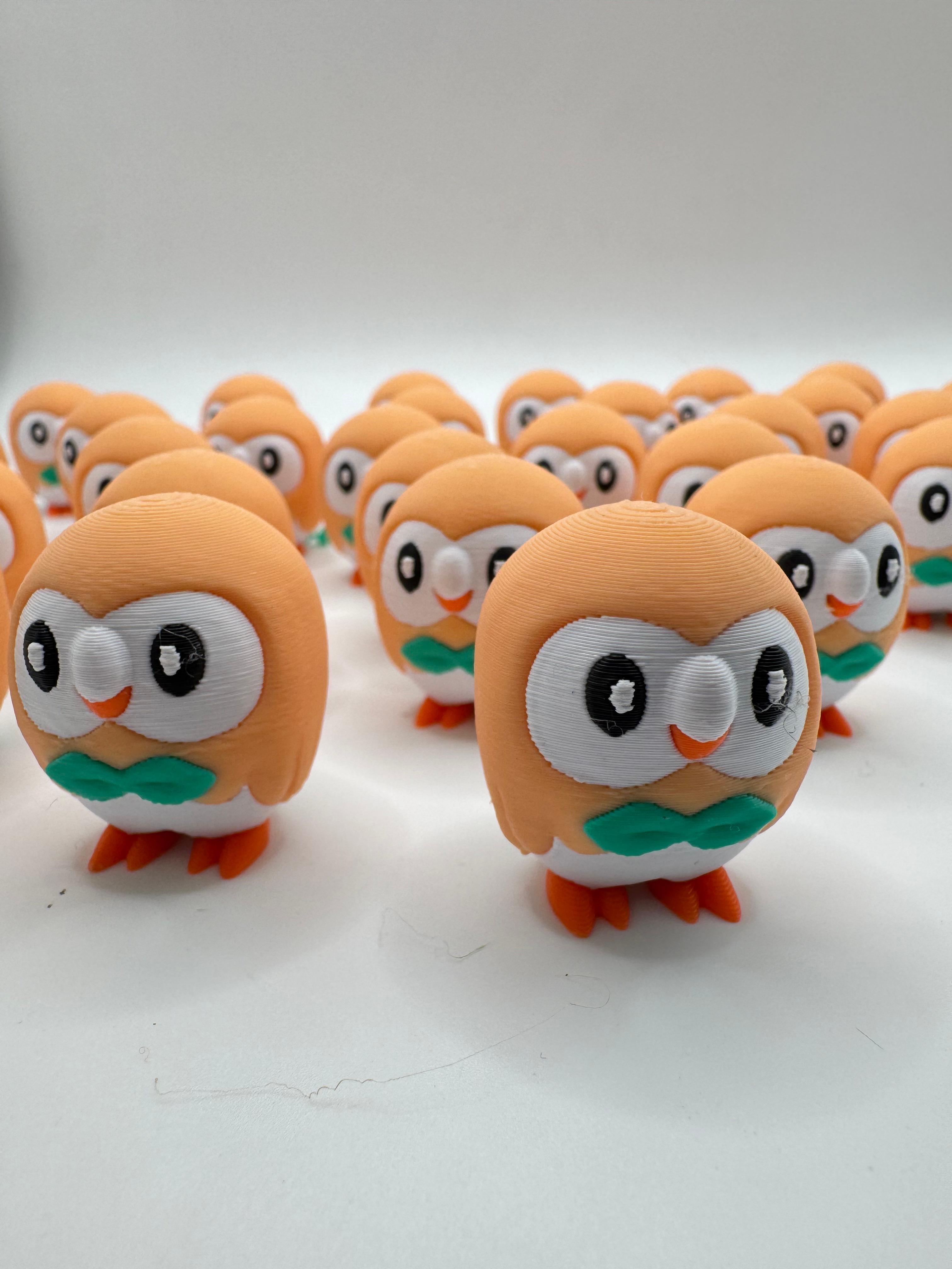 Rowlet Pokemon (Nosupport, 3mf included) 3d model