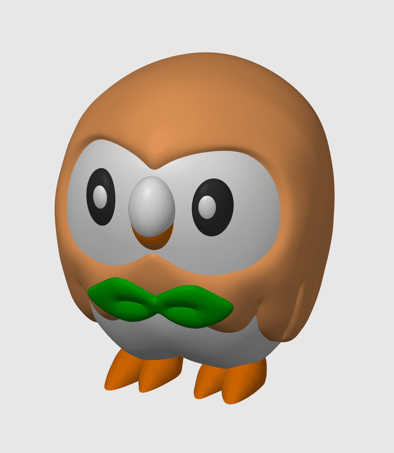 Rowlet Pokemon (Nosupport, 3mf included) 3d model