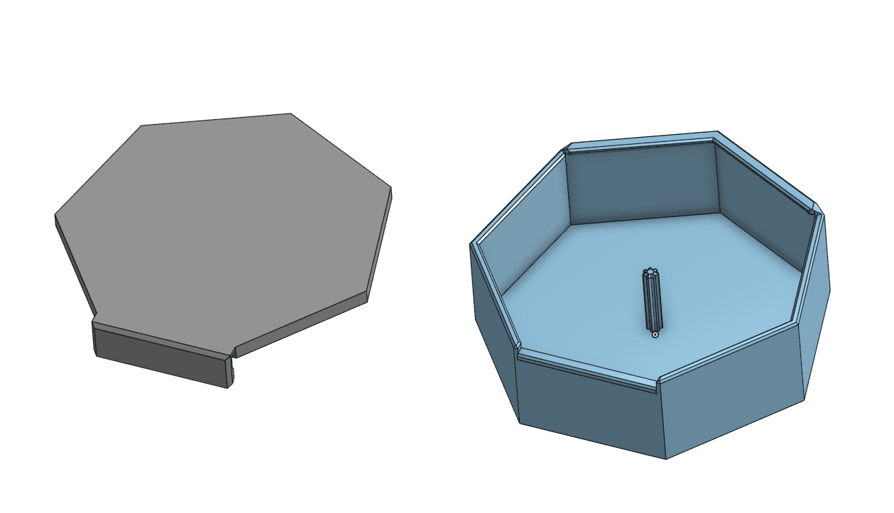 Hexi Pill Case & Box Pill Case 3d model