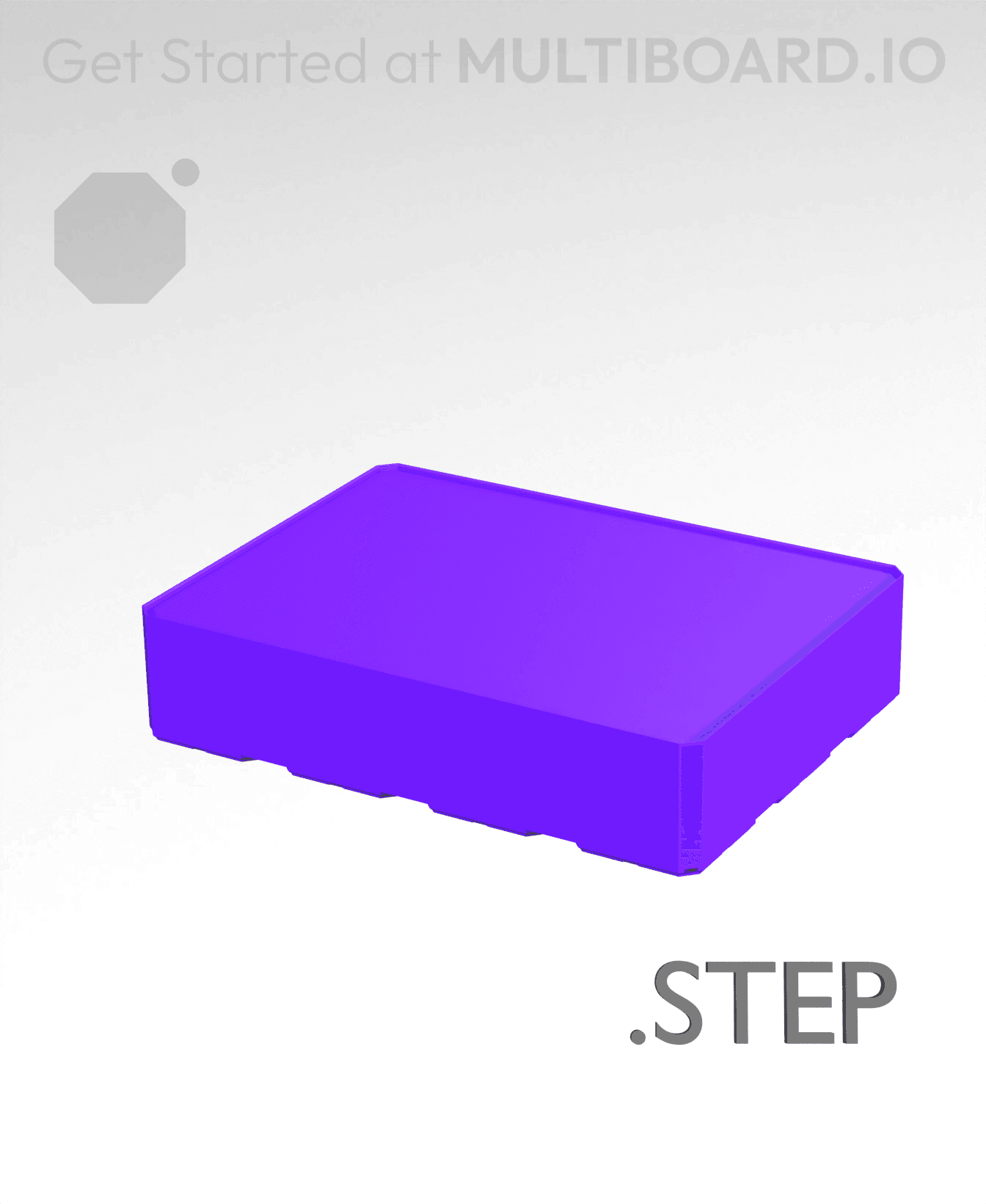 4x3x1 - Multibin Insert - STEP Remixing File 3d model