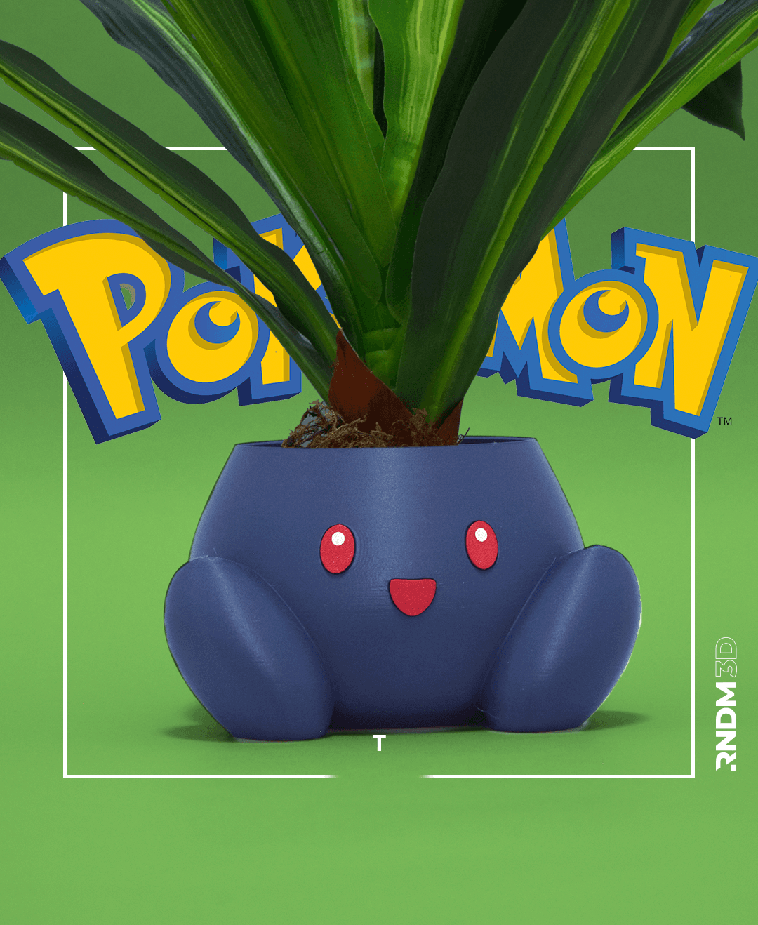 Oddish Pot (No Supports) - Pokémon Planter *by RNDM3D* 3d model